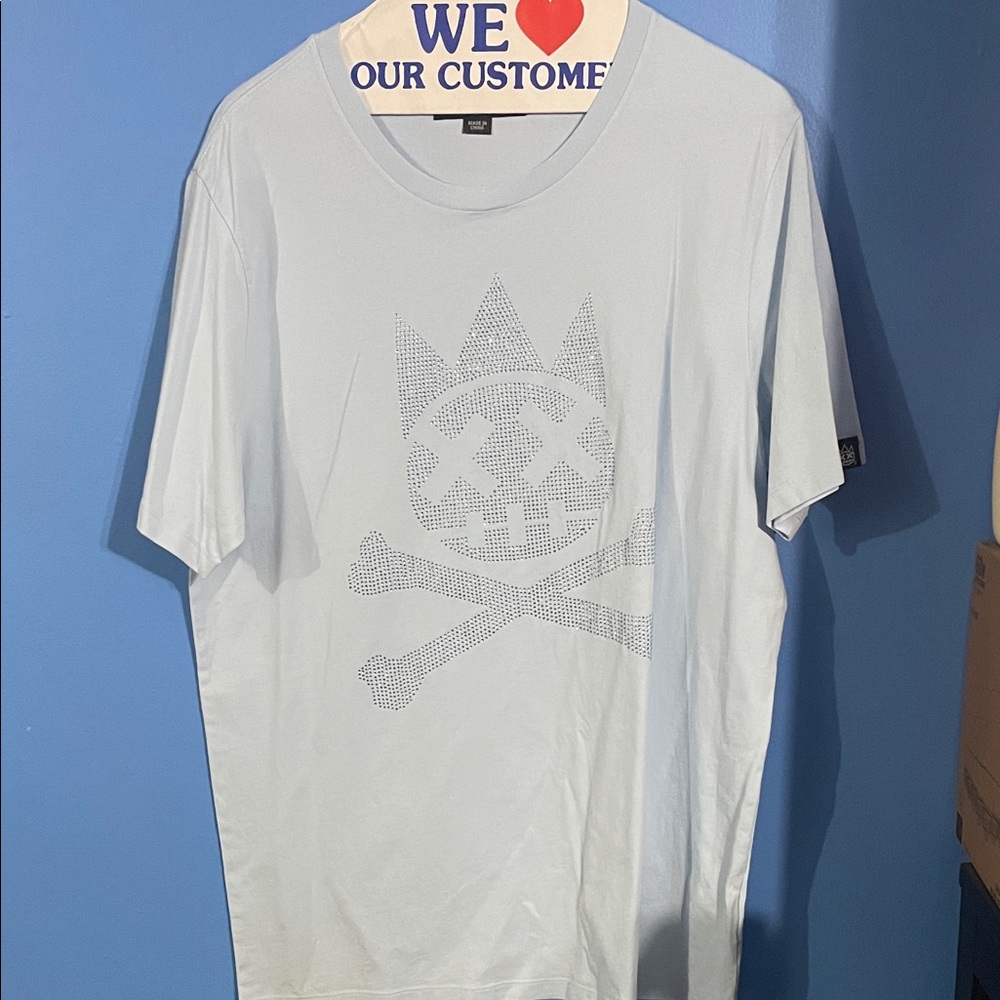 Cult of Individuality Light Blue Skull Graphic Tee